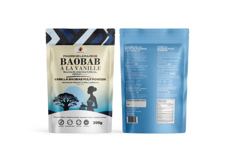 Poudre de la pulpe de baobab à la vanille