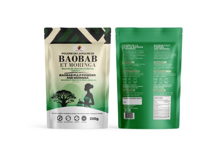Poudre de la pulpe de baobab et moringa