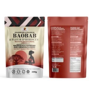Poudre de la pulpe de Baobab et fleur d'hibiscus